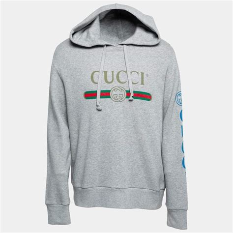 gucci grey sweatshirt|gucci trim tan hoodie sweatshirt.